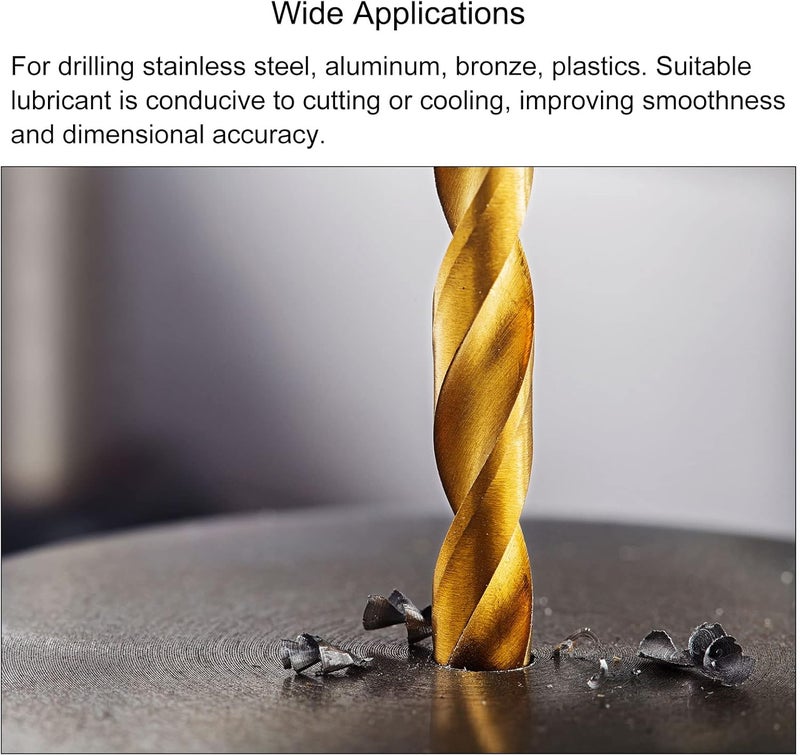 uxcell M2.5 x 0.45 Spiral Point Thread Tap and 2.1mm Twist Drill Bit Set, Metric Titanium Plated 6542 High Speed Steel Machine Screw Thread Tap Threading Tool - Image 5